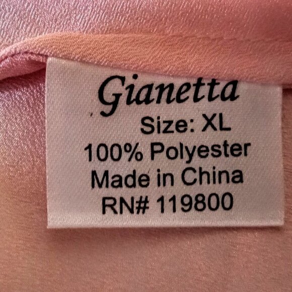 Gianetta Ruched Front Sheer Pink Sleeveless Top - Picture 5 of 6